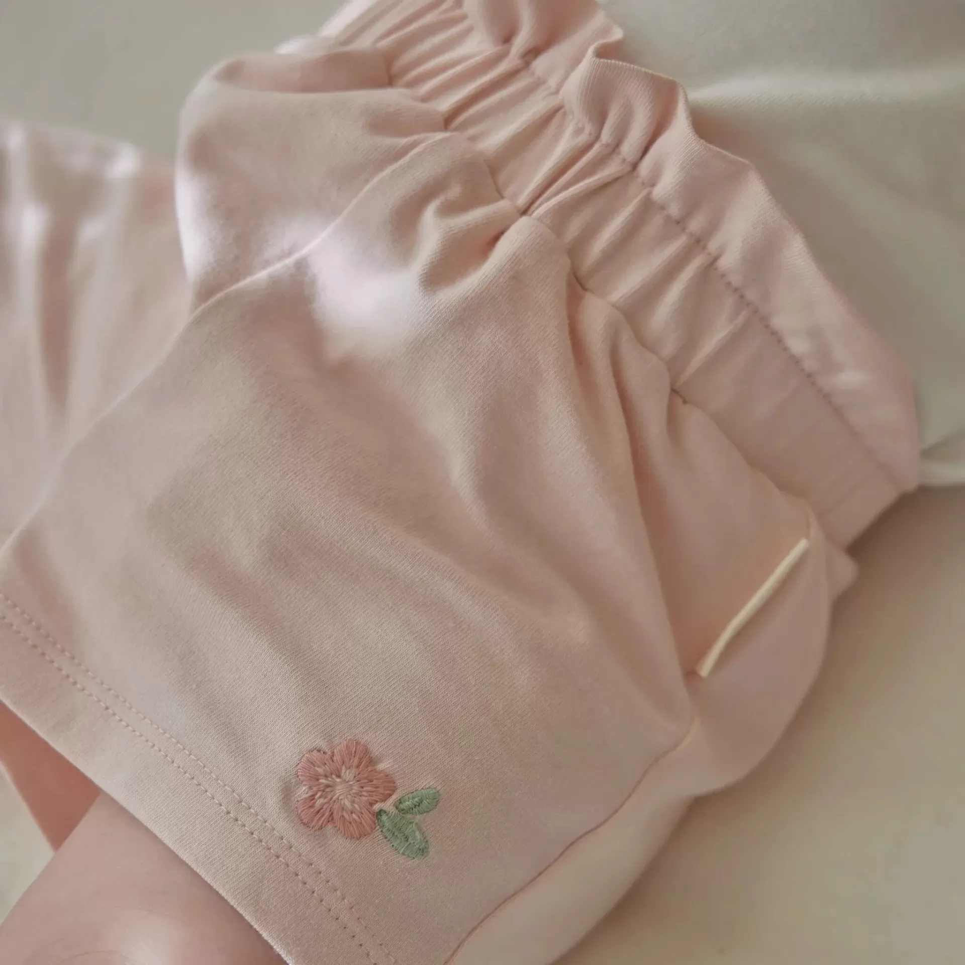 LITTLE DUTCH Calções Algodão Rosa