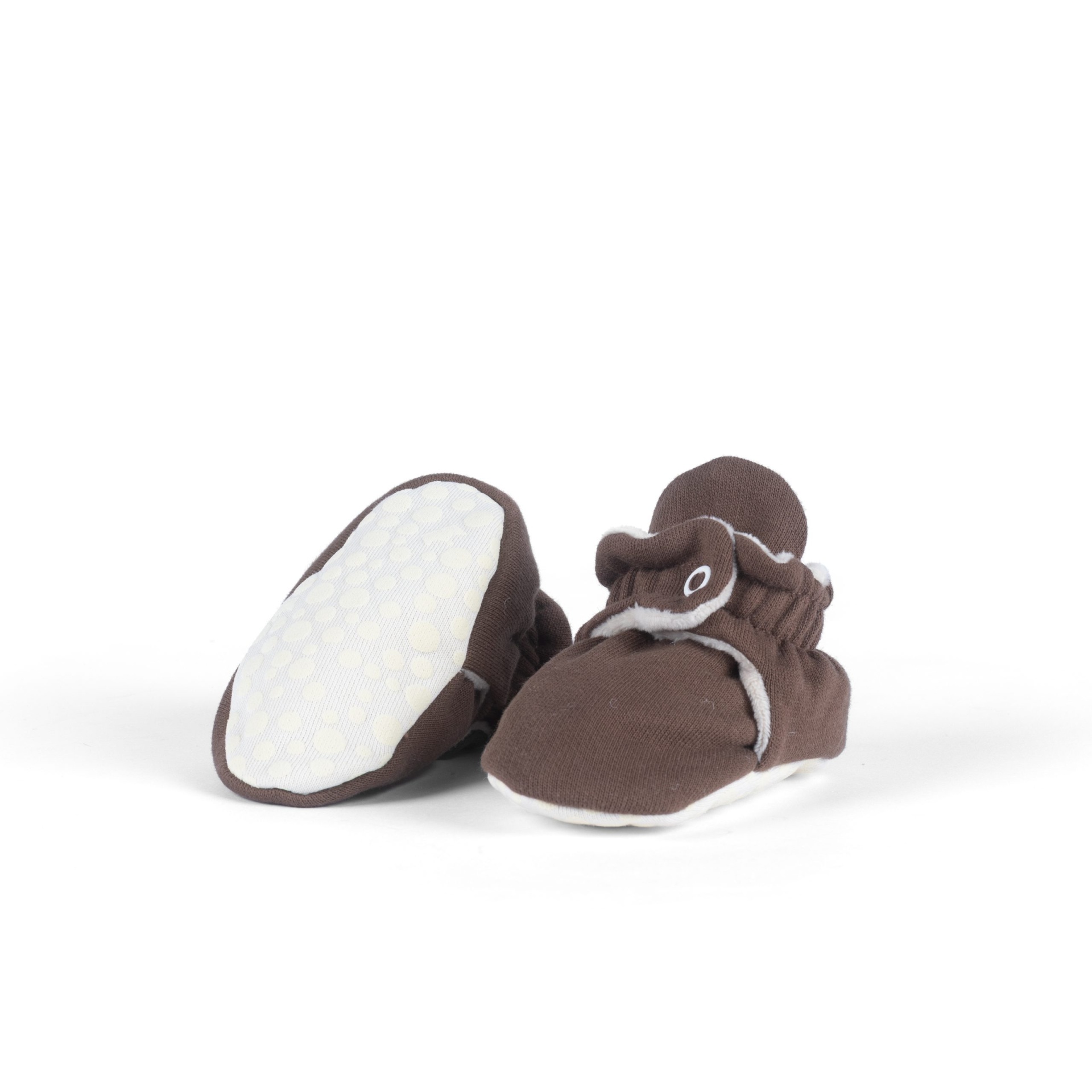 Zás Trás Baby Booties Fluffy Chocolate Tiramisu