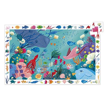 DJECO Puzzle de Observação 54 Pçs Aquático