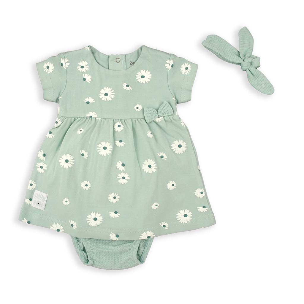 BABYBOL Vestido Flores c/ Tapa Fralda