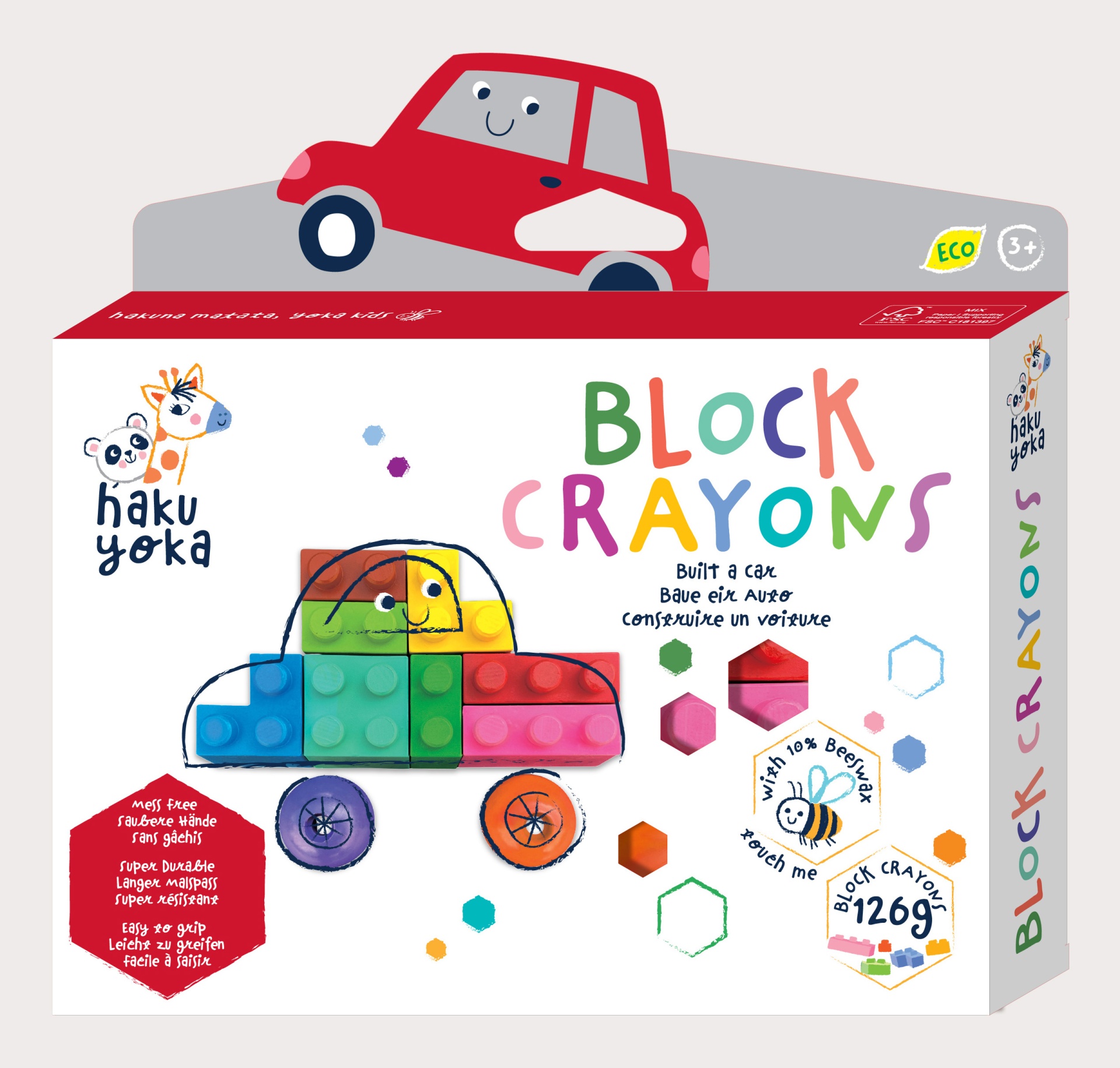 Block Crayons Carro Haku Yoka