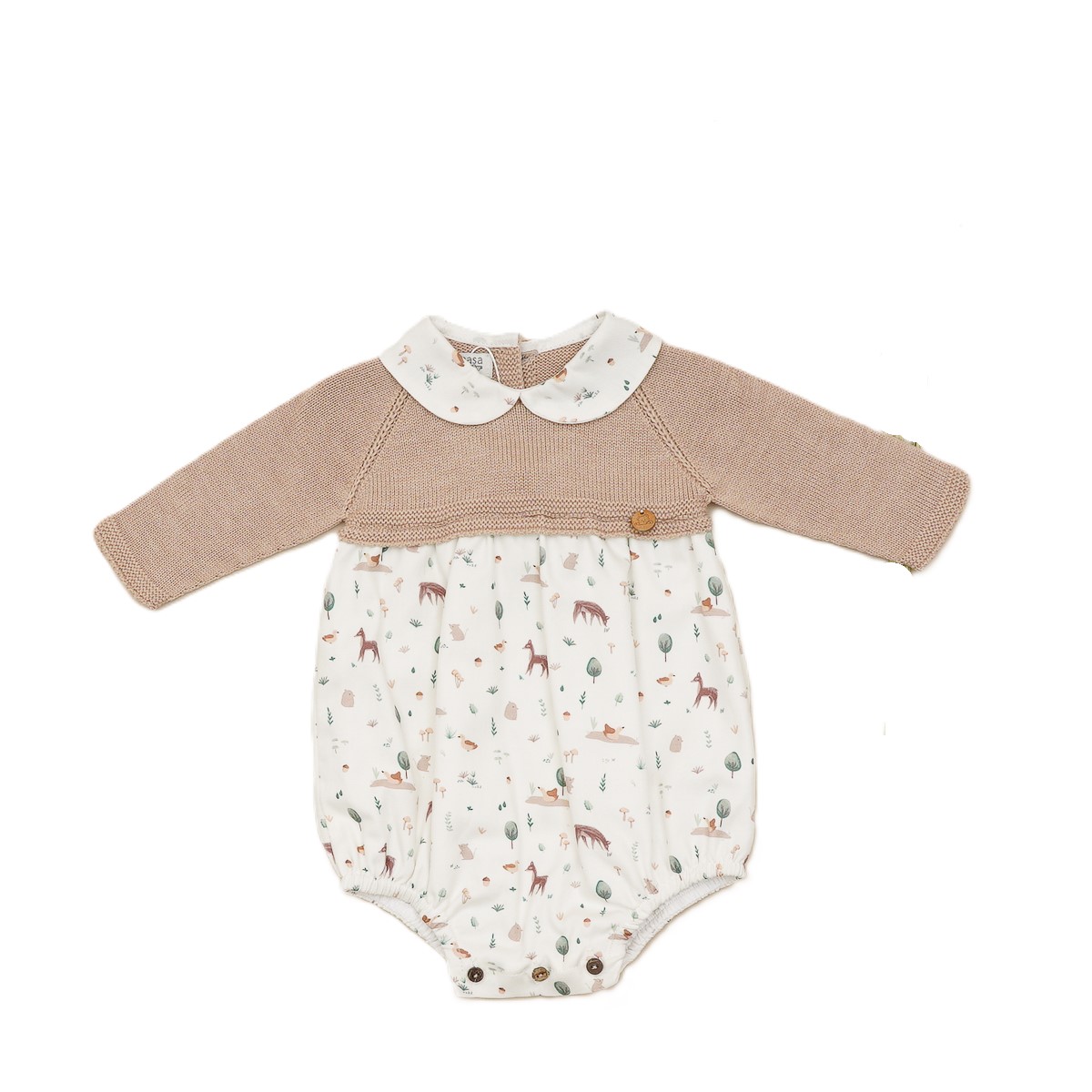 Fofo bebé menino veados bege Pangasa