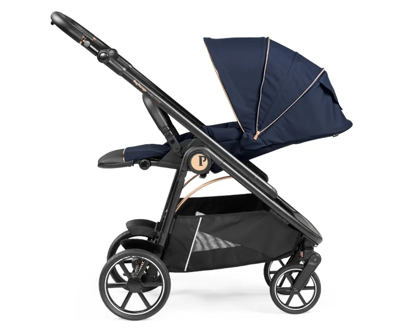 TRIO Carrinho + Alcofa + Cadeira Auto Blue Shine PegPerego - ARTIGO EXPOSIÇÃO