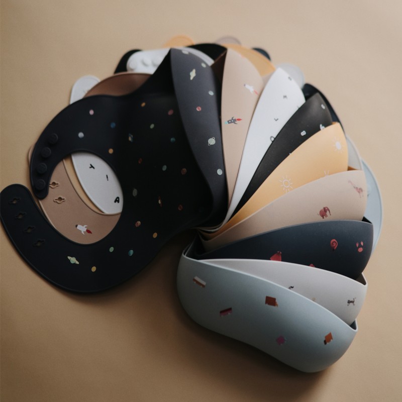 MUSHIE Babete Silicone Print Planets