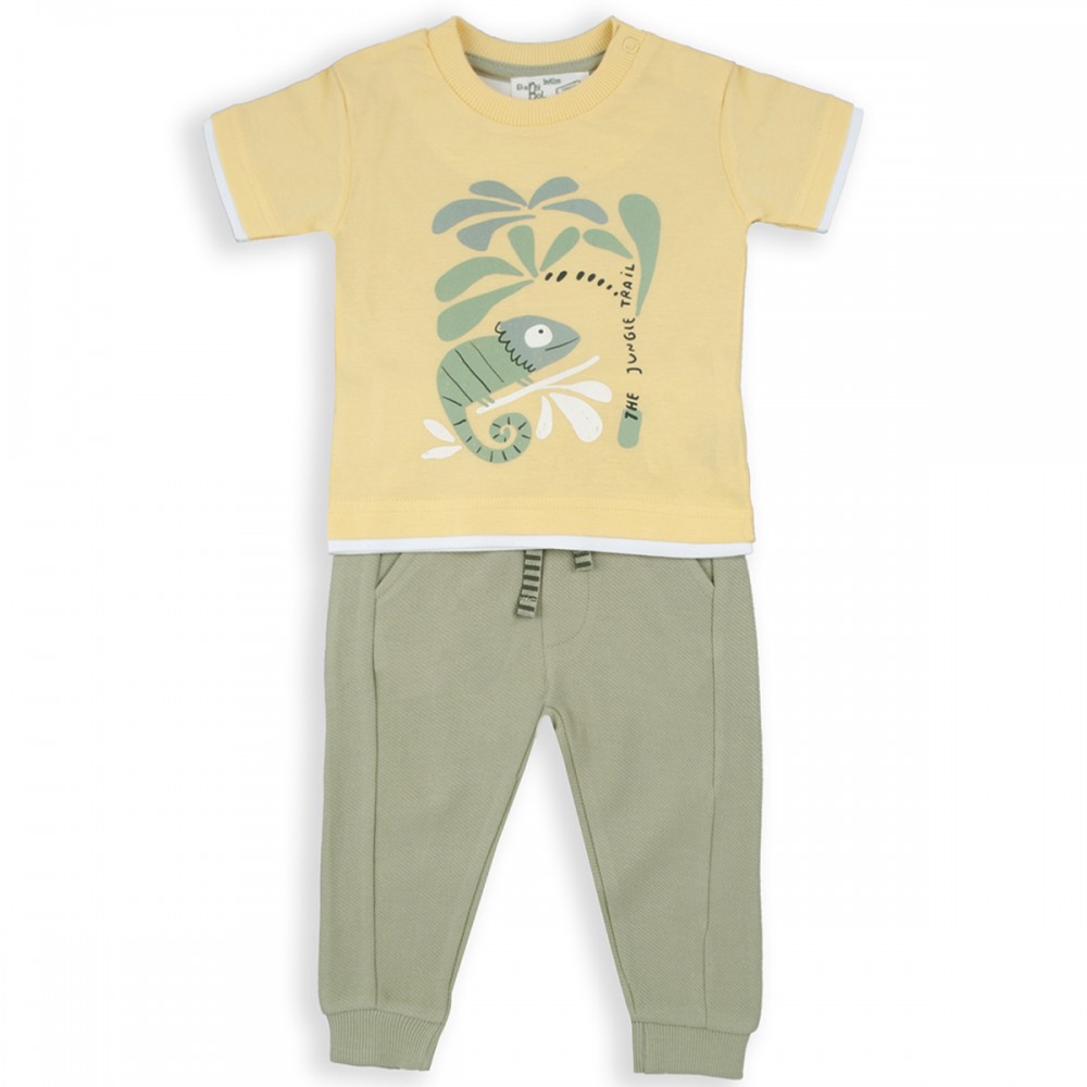 BABYBOL Conj. Calças e T-shirt Menino Camaleão