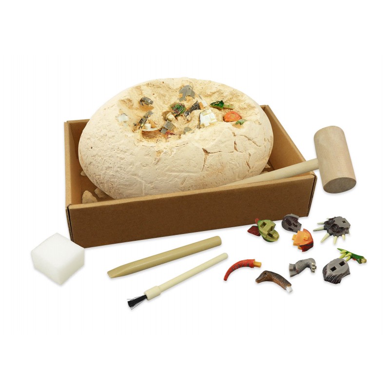 BUKI Ovo 20 cm p/ Escavação c/ Dinossauros