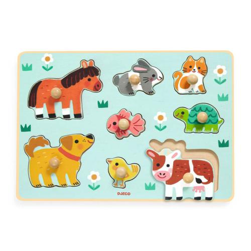 DJECO Dog n Co Puzzle c/ Pega Animais