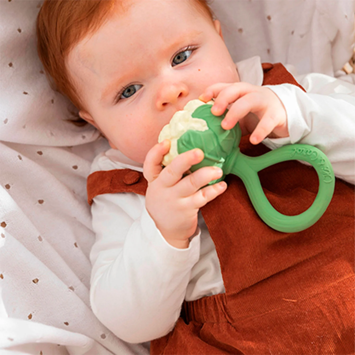 Oli & Carol Cauliflower Rattle Toy