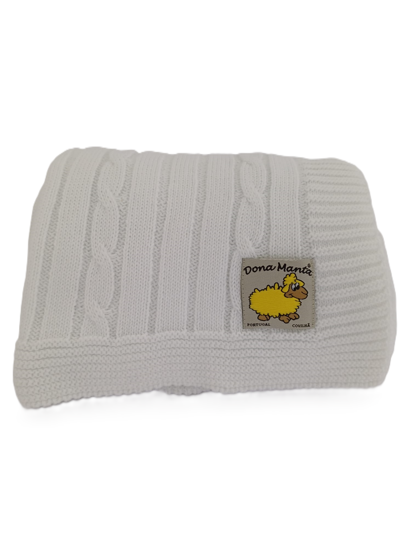 Manta Tricotada de Algodão para Bebé