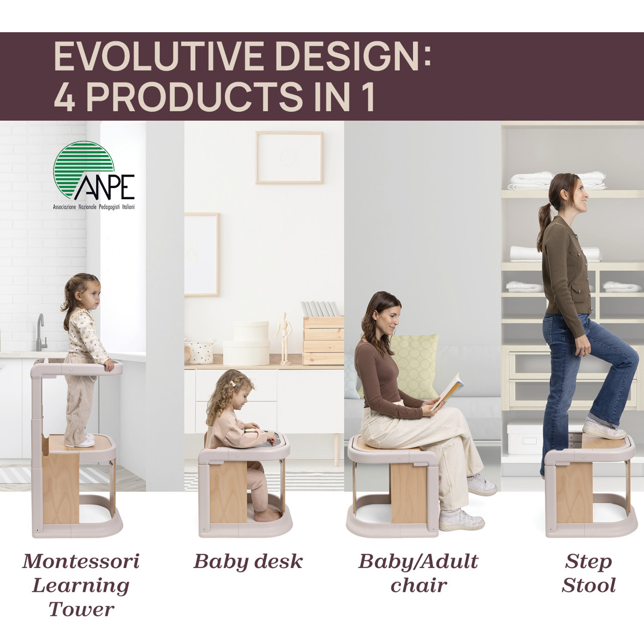 CHICCO Torre Aprendizagem Evolutiva Meraviglia +18 m