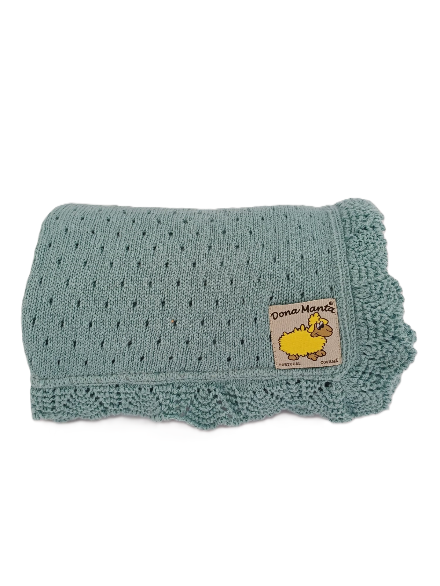 Manta Tricotada de Algodão para Bebé