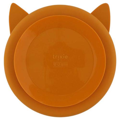 Trixie Prato de silicone c/ divisórias e ventosa Mr. Fox