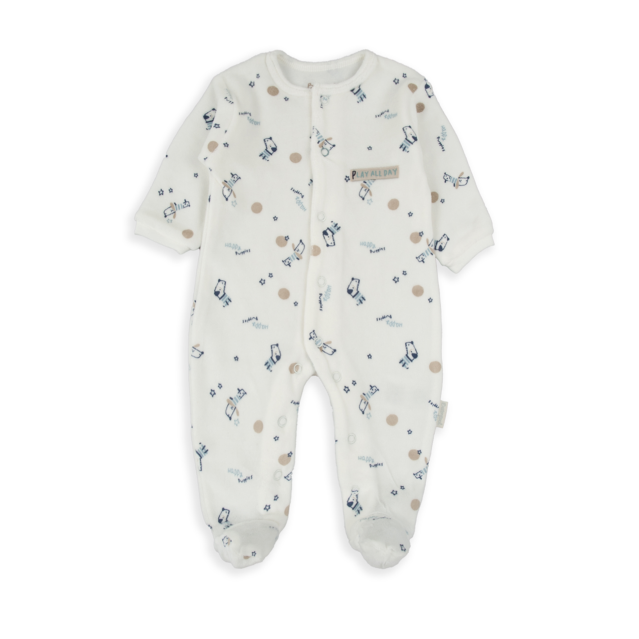 BABYBOL Babygrow Veludo Happy Pupples