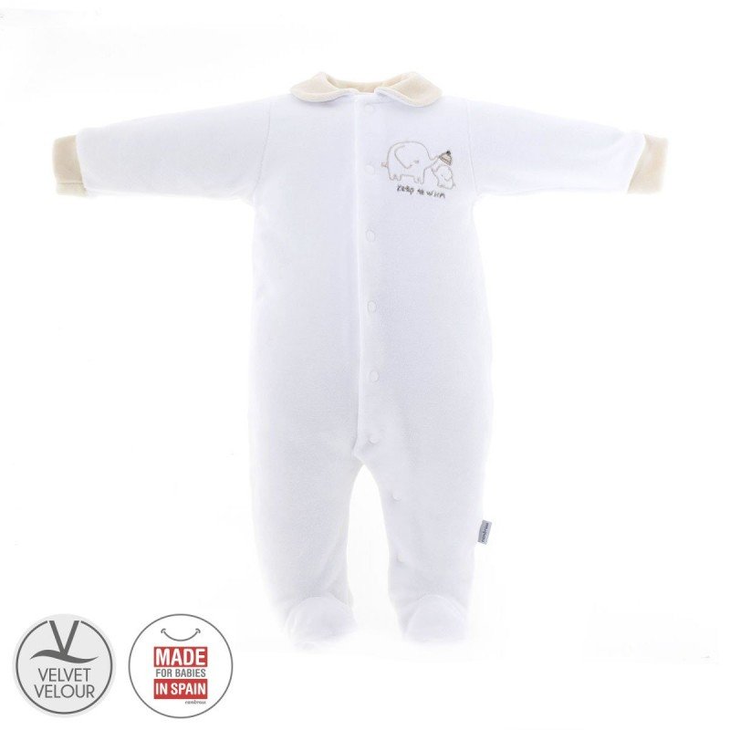 Pijama veludo beige elefante Cambrass
