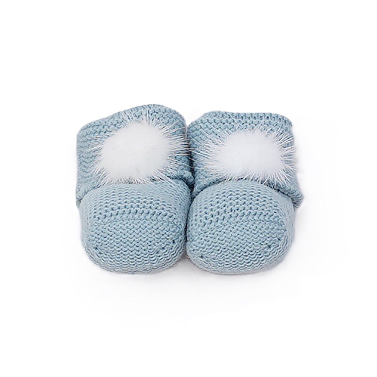 Botitas Pompom azul Pangasa Baby