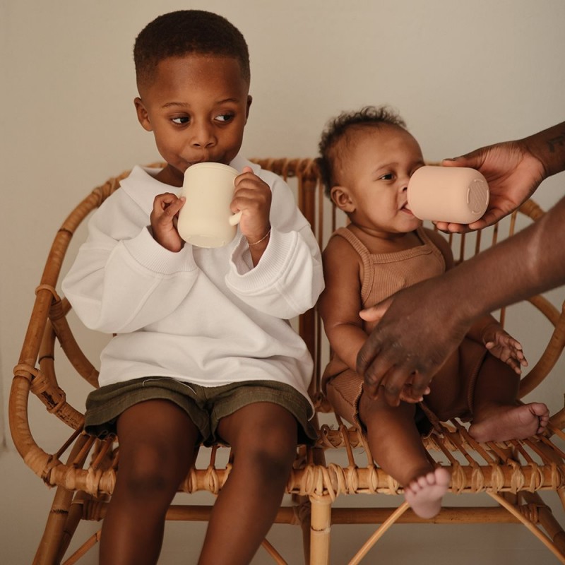 MUSHIE Copo C/ Palhinha Silicone Solid Natural