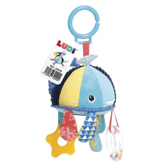 LUDI Brinquedo de Atividades p/ Pendurar - Baleia