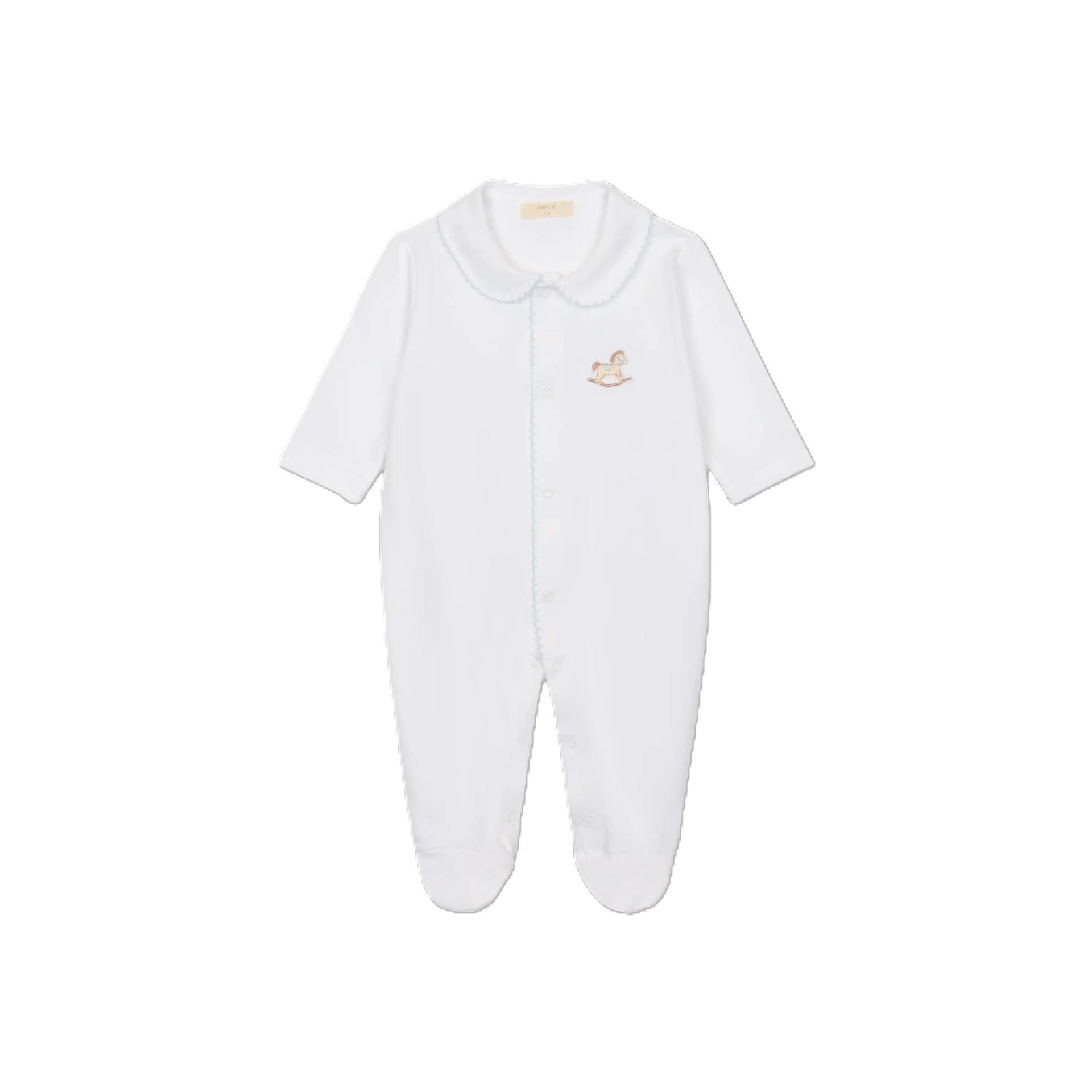 BABY GI Babygrow Rocking Horse Azul/ Branco