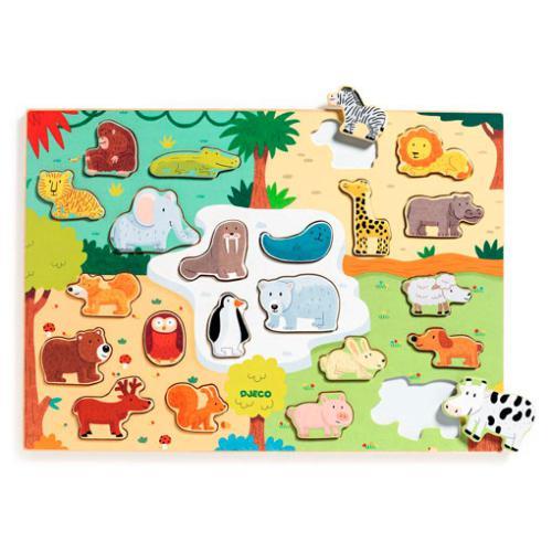 DJECO Puzzlo Animo 22 Pçs