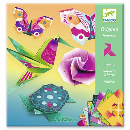 DJECO Trópicos: Jogo de Origami Neon