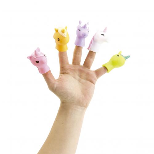 LUDI Fantoches de Dedo - Unicórnio
