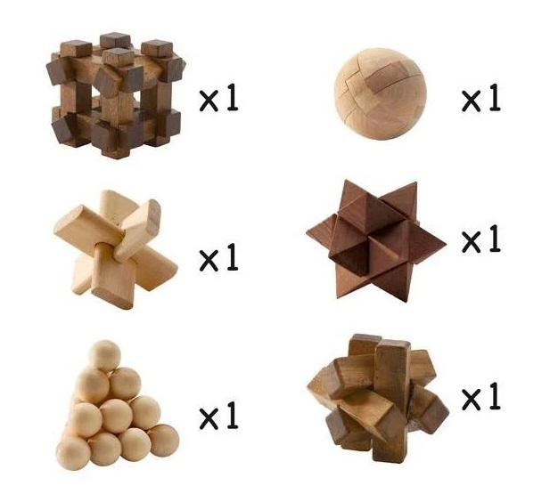 Djeco Woodix - Jogo de Lógica c/ Peças de Madeira