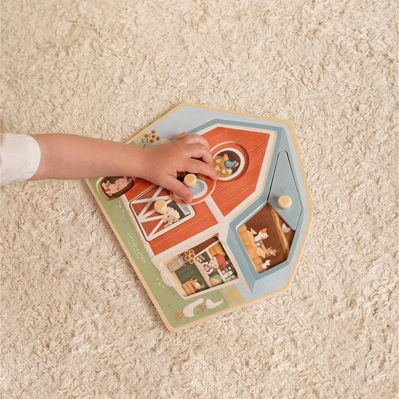 LITTLE DUTCH Puzzle de Madeira Little Farm