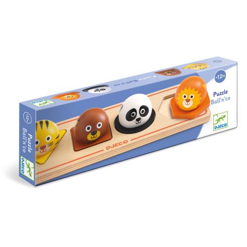 DJECO Ball n Co - Puzzle c/ Animais