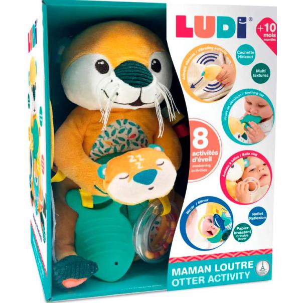 LUDI Peluche Lontra c/ Atividades