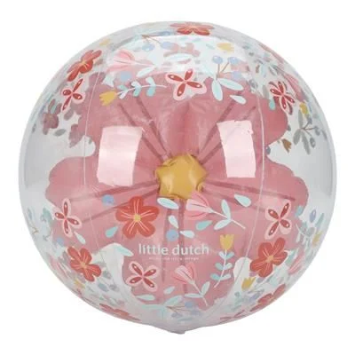LITTLE DUTCH Bola de Praia 3D Pink Flowers