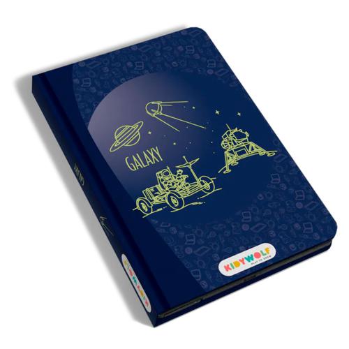 KIDYWOLF Bloco de Desenho c/ Ilustrações Galáxia