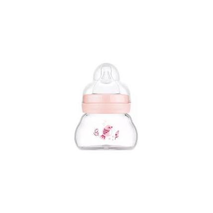 MAM biberão Feel Good vidro 90 ml Rosa - 0+ meses
