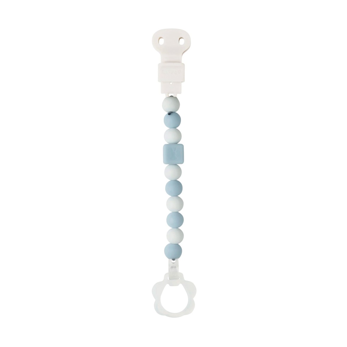 Corrente Chupeta  Silicone -  Azul/Branco