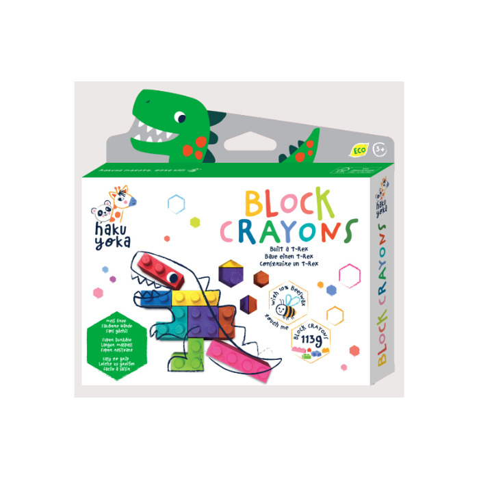Block Crayons T-Rex Haku Yoka