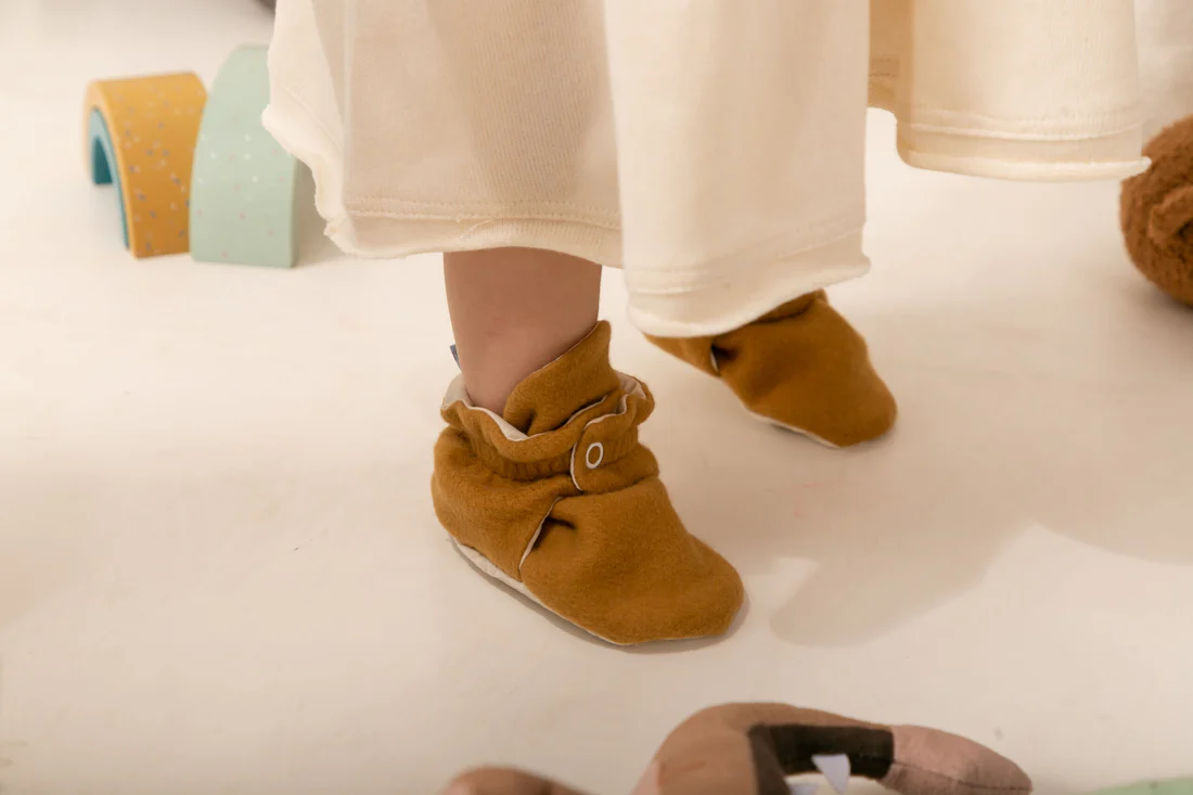 Zás Trás Baby Booties Honey Mustard