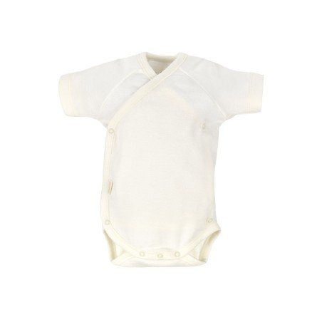 Body Cruzado Recém Nascido Manga Curta Beje Cambrass