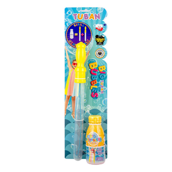 TUBAN Bolas de Sabão 250 ml c/ Varinha 7 cm
