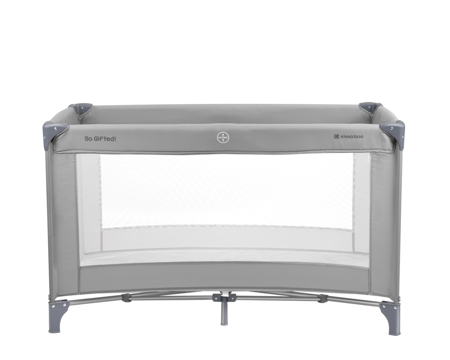 KIKKABOO Berço de Viagem SO GIFTED Cinza