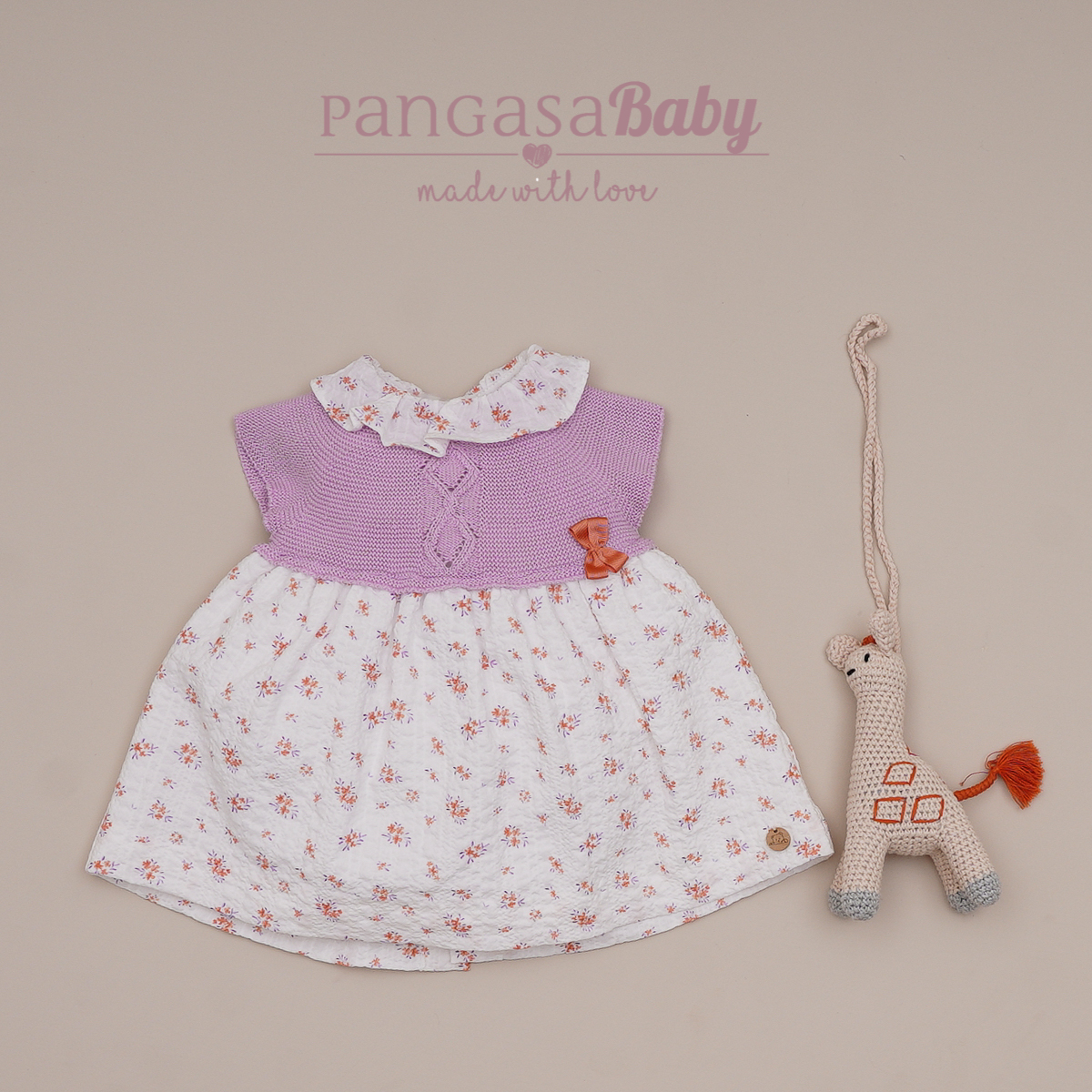 PANGASA Vestido Flores Lilás