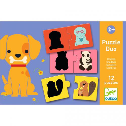 Djeco Puzzle Duo - Sombras de Animais