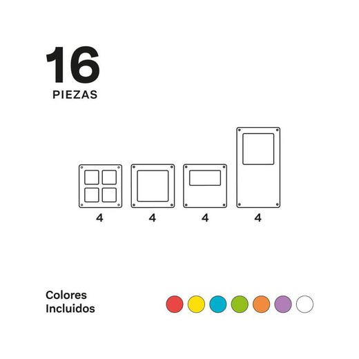 Braintoys Imanix Set 16 Portas e Janelas