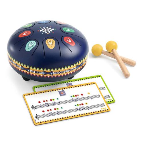 DJECO Tambor de Aço c/ 8 Notas Musicais