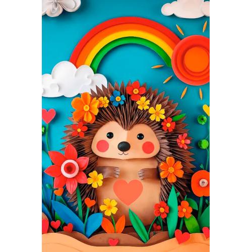 TREFL Puzzle 160 pçs Paper Art: Little Hedgehog