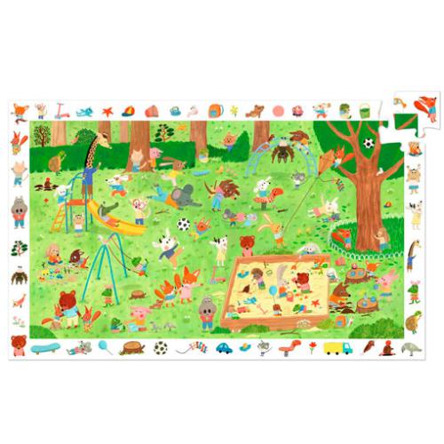 DJECO Puzzle de Observação 35 Pçs Jardim dos Animais