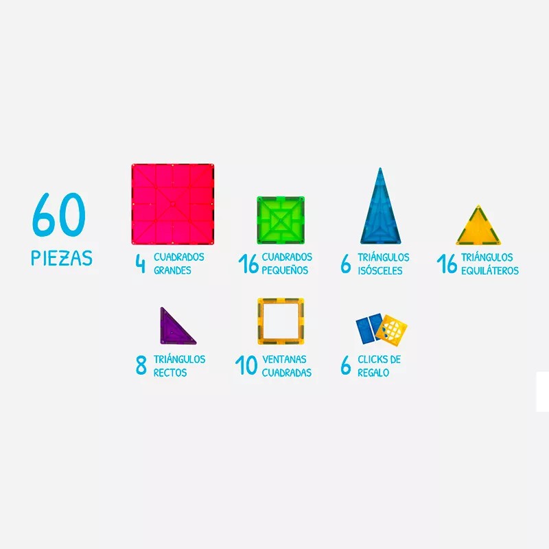 Braintoys Imanix  Classic 60 peças