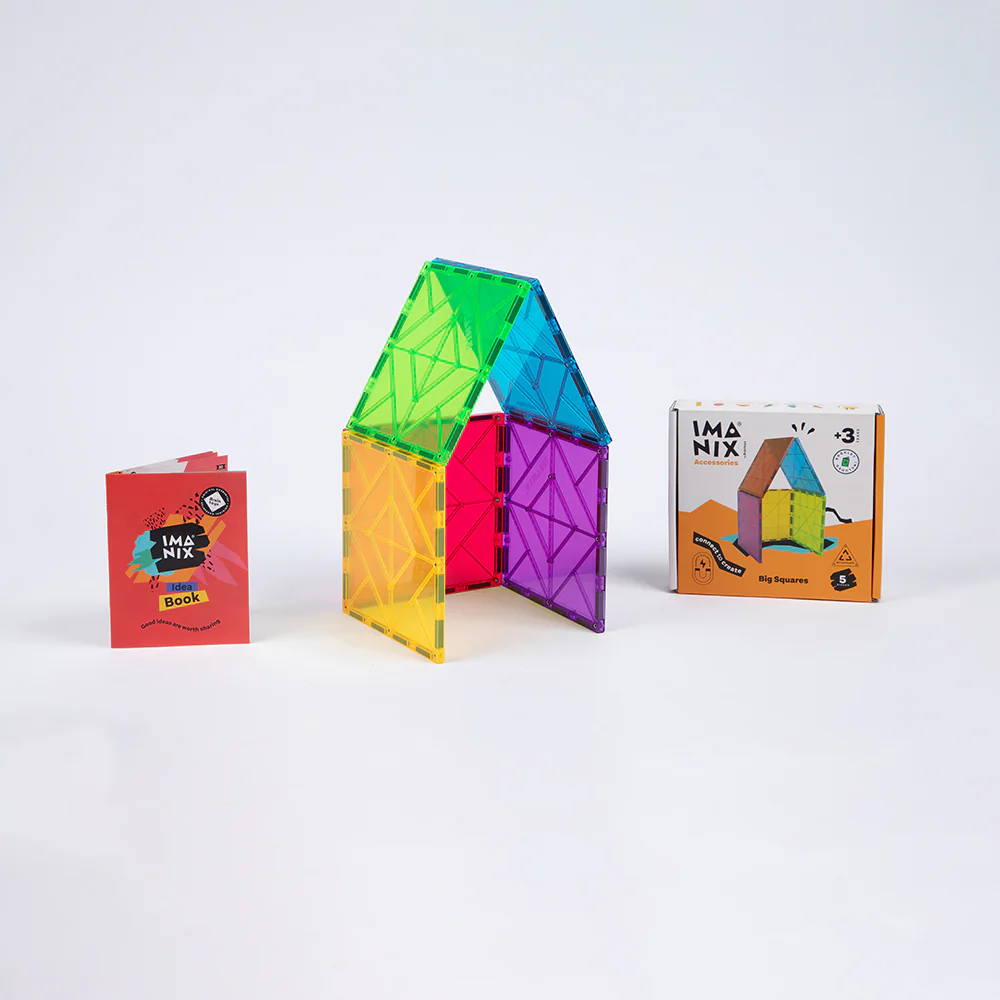Braintoys Imanix Quadrados Grandes 5 peças