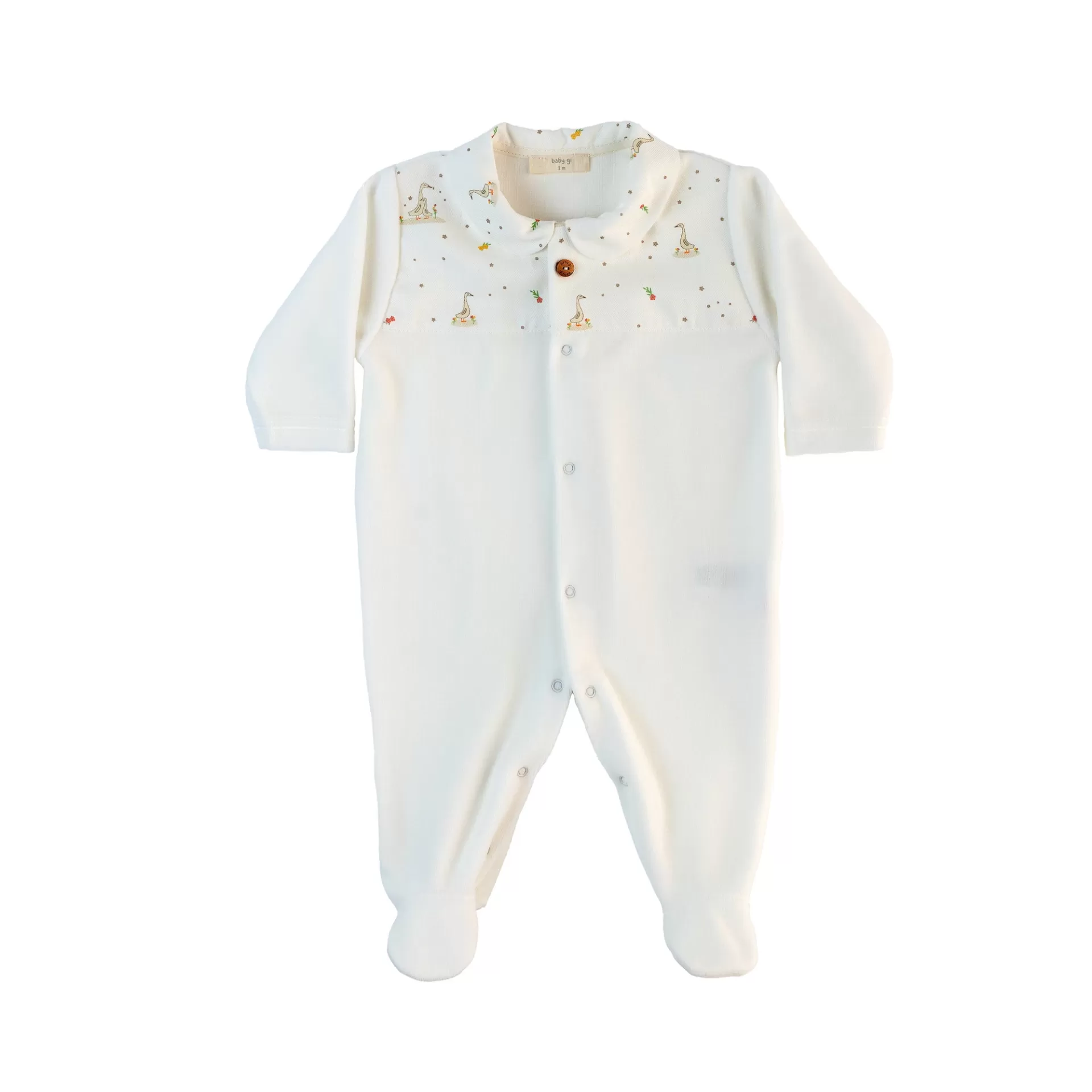BABY GI Babygrow Veludo Goose