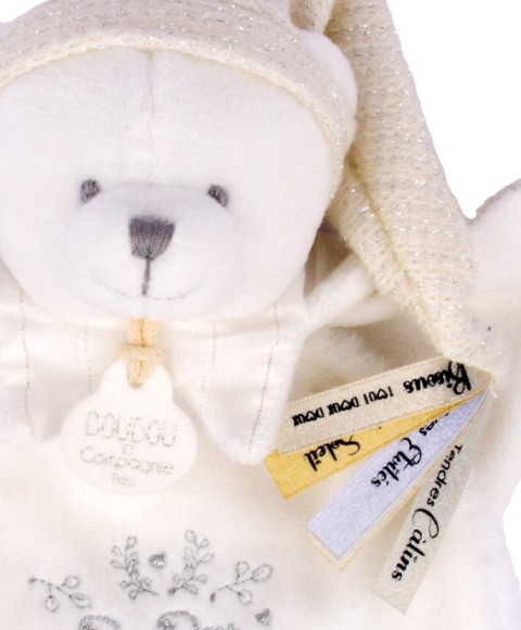 DOUDOU 25 ANOS - Doudou Ursinho Branco 25 cm