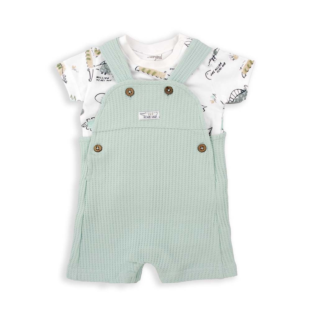 BABYBOL Conjunto Jardineira e T-Shirt