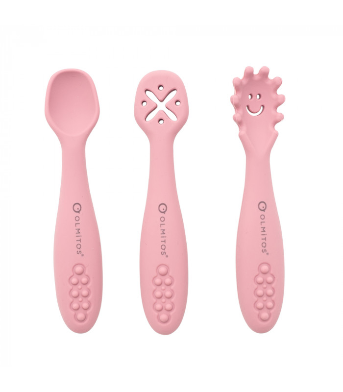 Talheres de aprendizagem rosa Olmitos